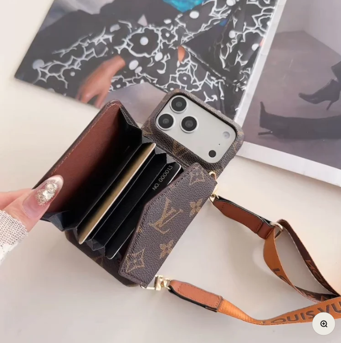 Luxus Crossbody-Handyhülle mit Geldbörse