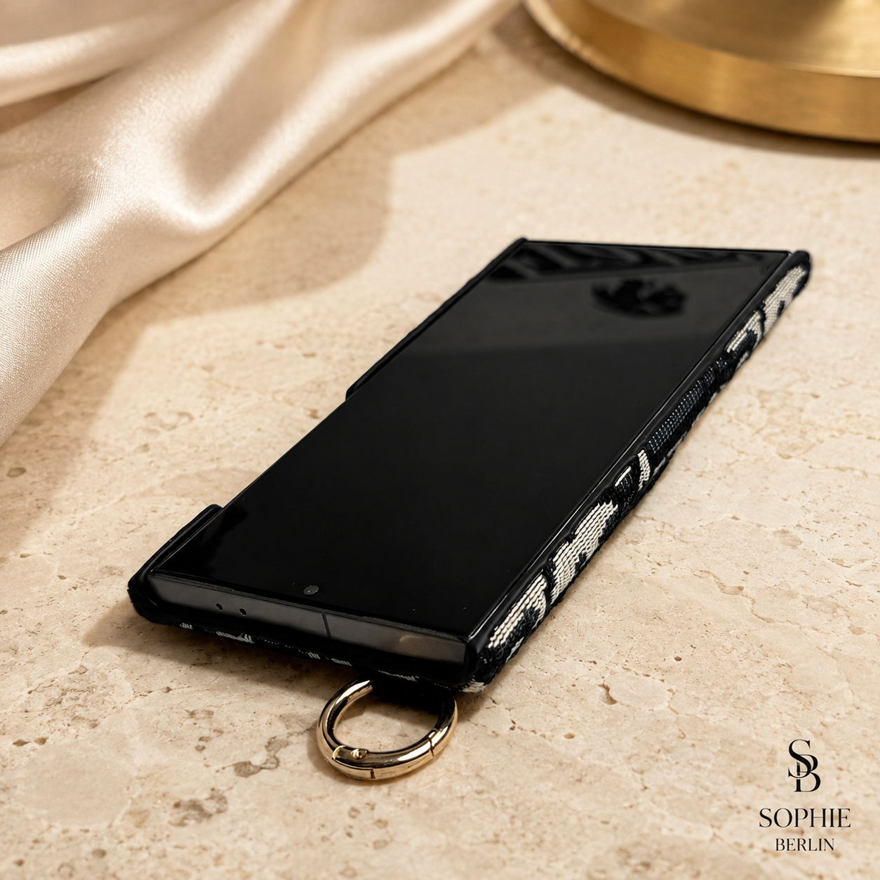 Luxus Belt-Pattern Handyhülle mit Griffband für Samsung Galaxy – Ansicht 9