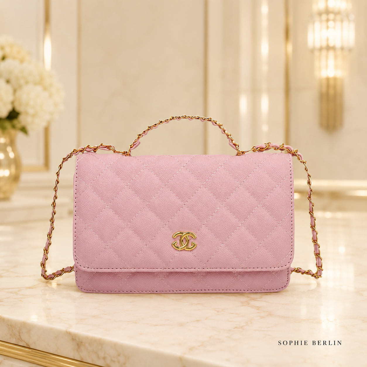 Perlen Wallet Rosa