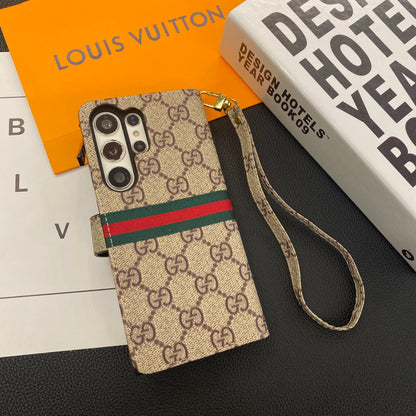 Luxus Monogramm-Geldbörsenhülle für Samsung