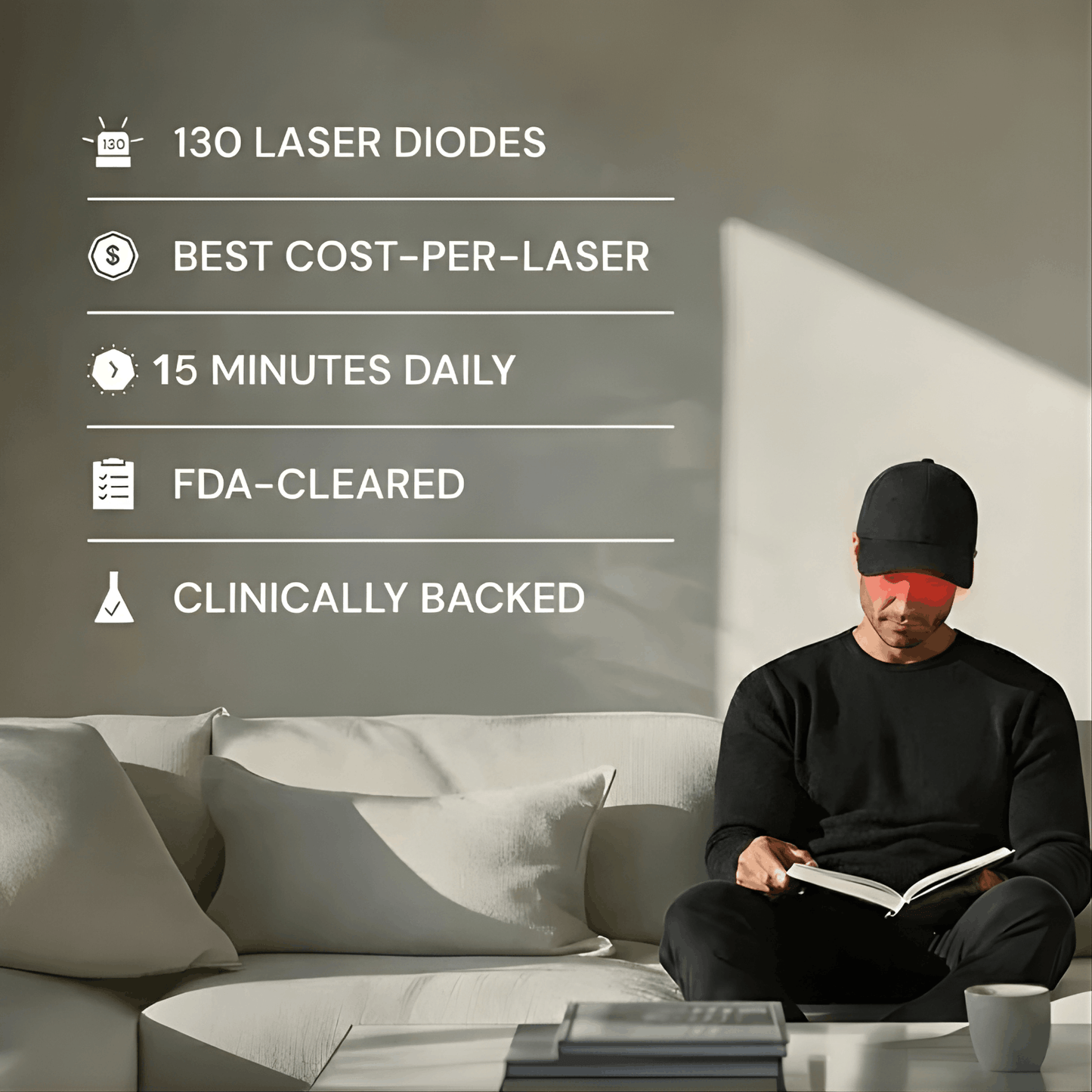 Red Light Therapy Cap for Hair Regrowth Treatments