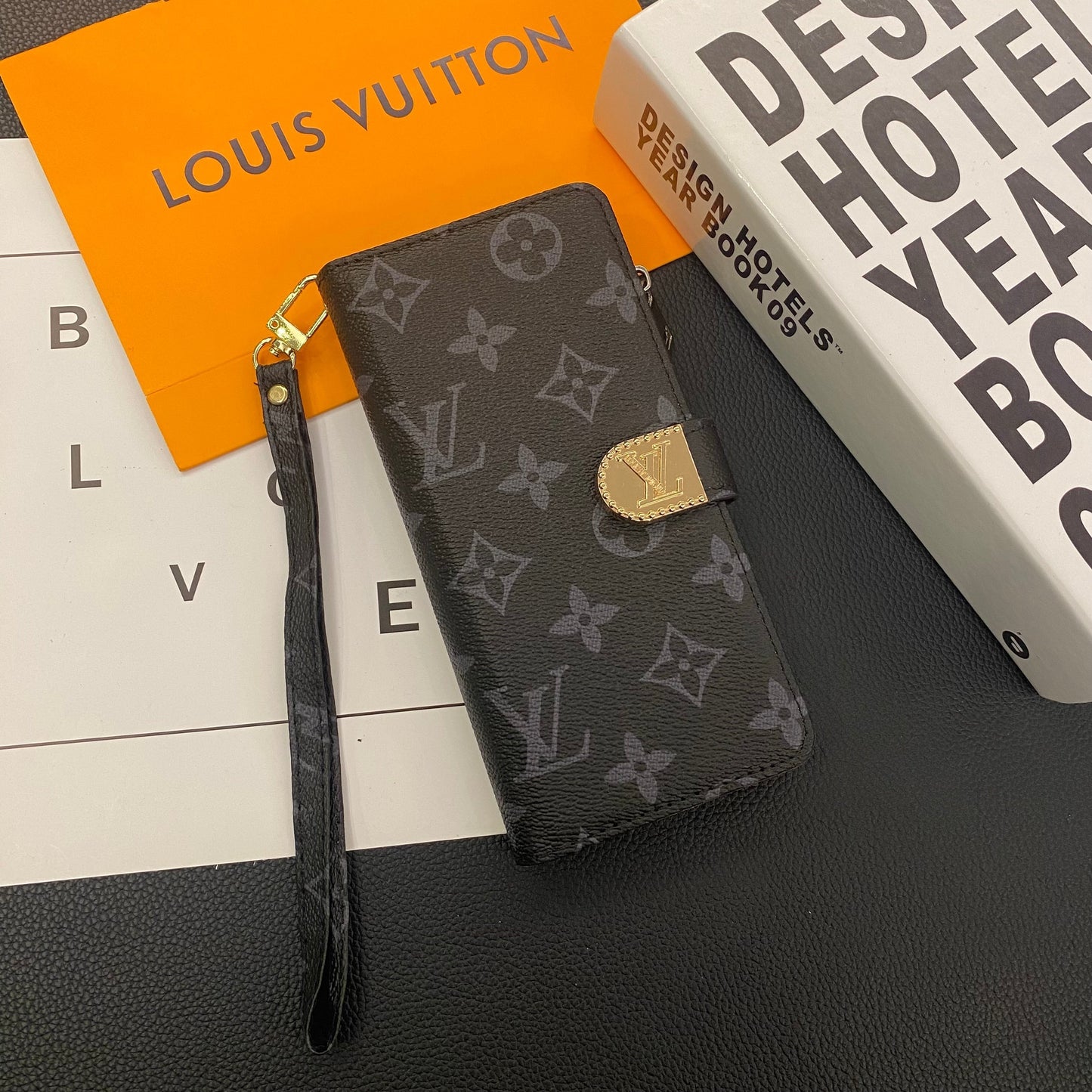 Luxus Monogramm-Geldbörsenhülle für Samsung