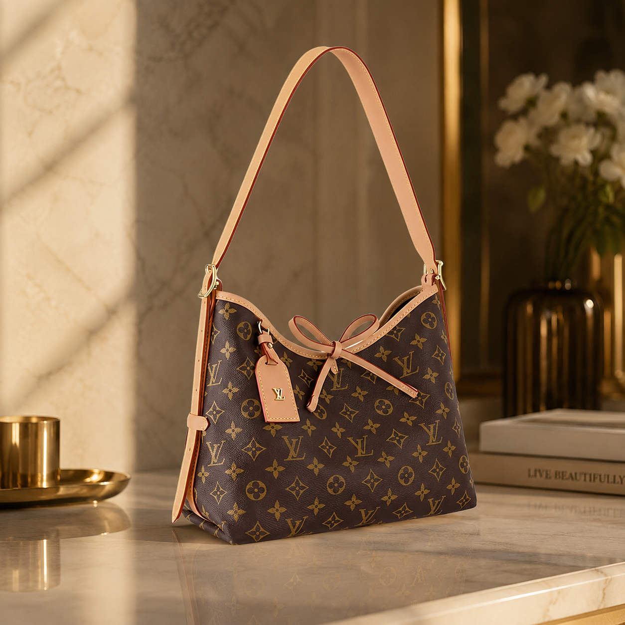 Luxuriöse Schultertasche