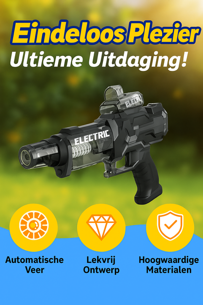 Elektrisch Waterpistool – Krachtig & Oplaadbaar – Schiet tot 10 Meter!