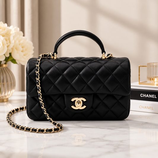 Luxuriöse Mini-Handtasche mit Tragegriff