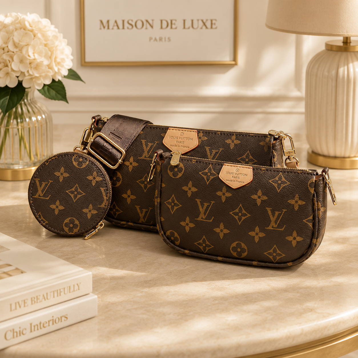 Luxuriöses 3-teiliges Taschen-Set