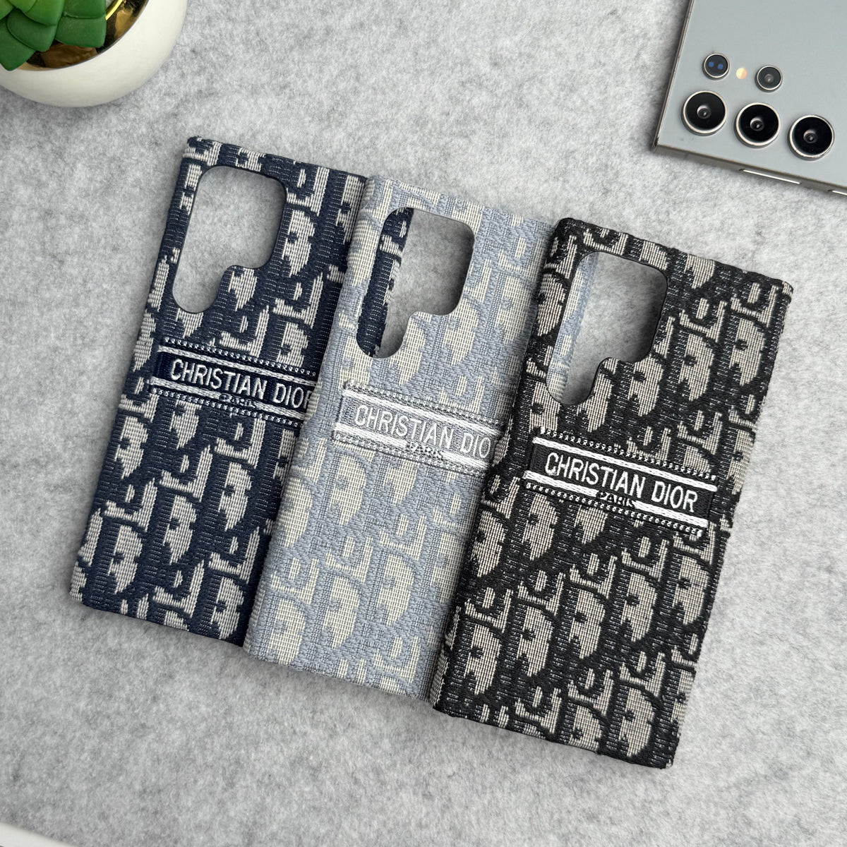 Luxuriöse C-Dior-Markendesign-Hülle für Samsung Galaxy