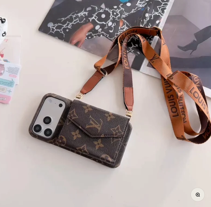 Luxus Crossbody-Handyhülle mit Geldbörse