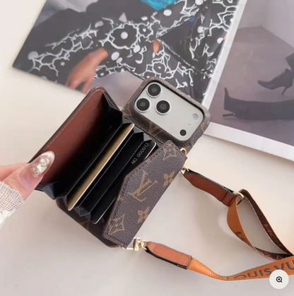 Luxus Crossbody-Handyhülle mit Geldbörse