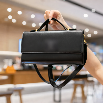 Luxuriöse Lederhandtasche mit Schulterriemen
