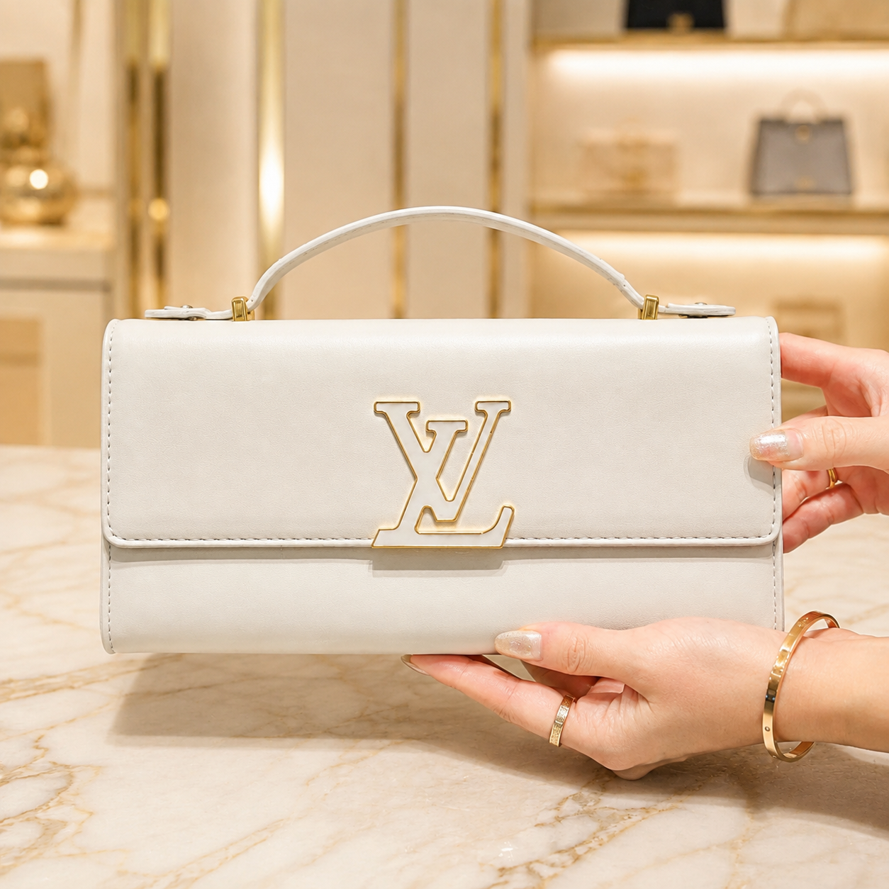 Luxe Textur-Handtasche