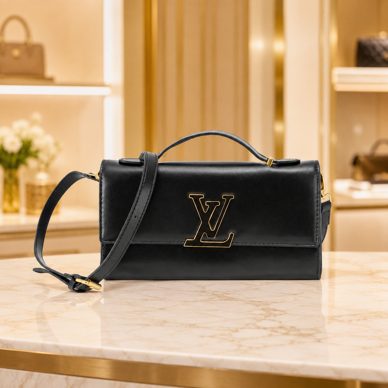 Luxe Textur-Handtasche
