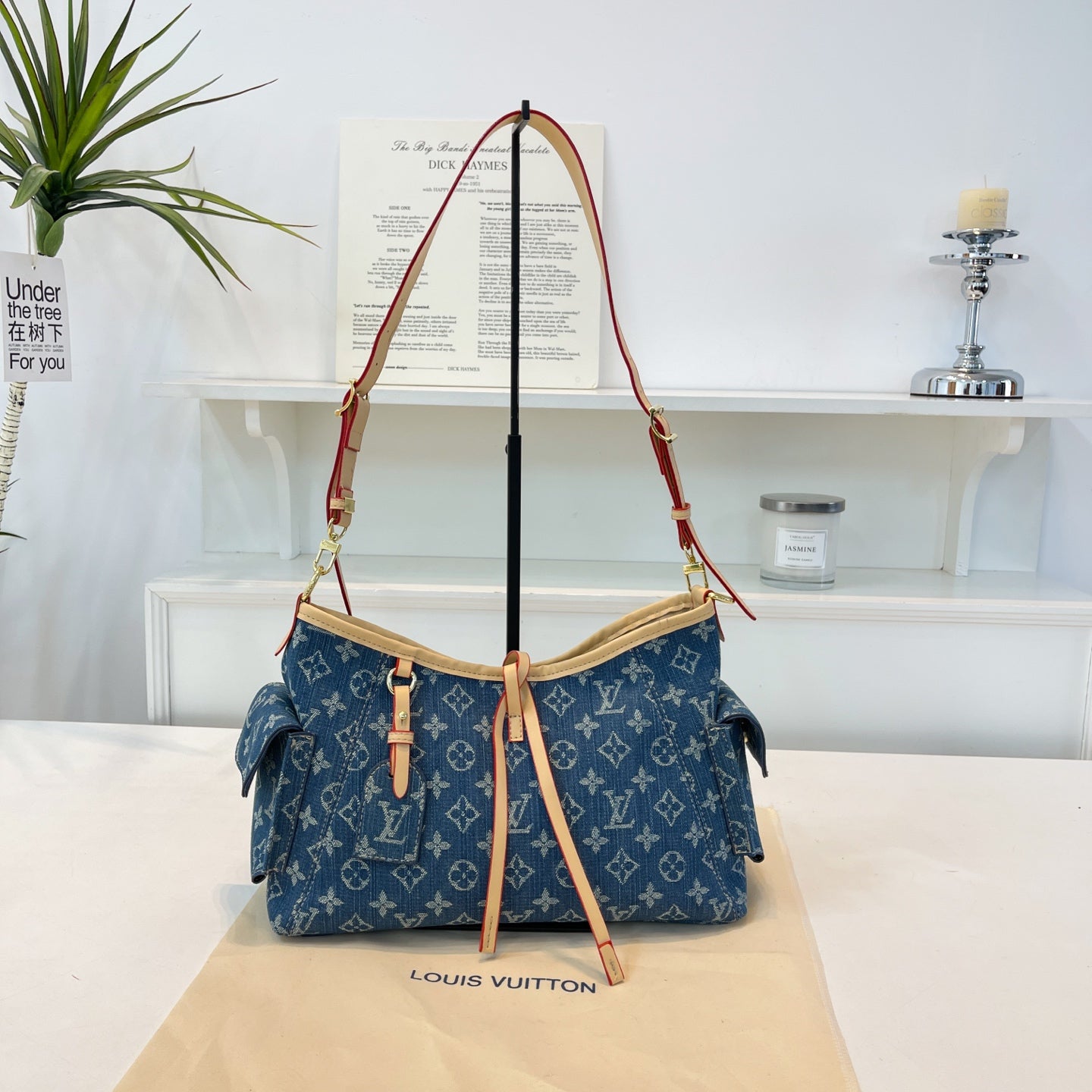 Luxuriöse Denim-Handtasche – Foto 2