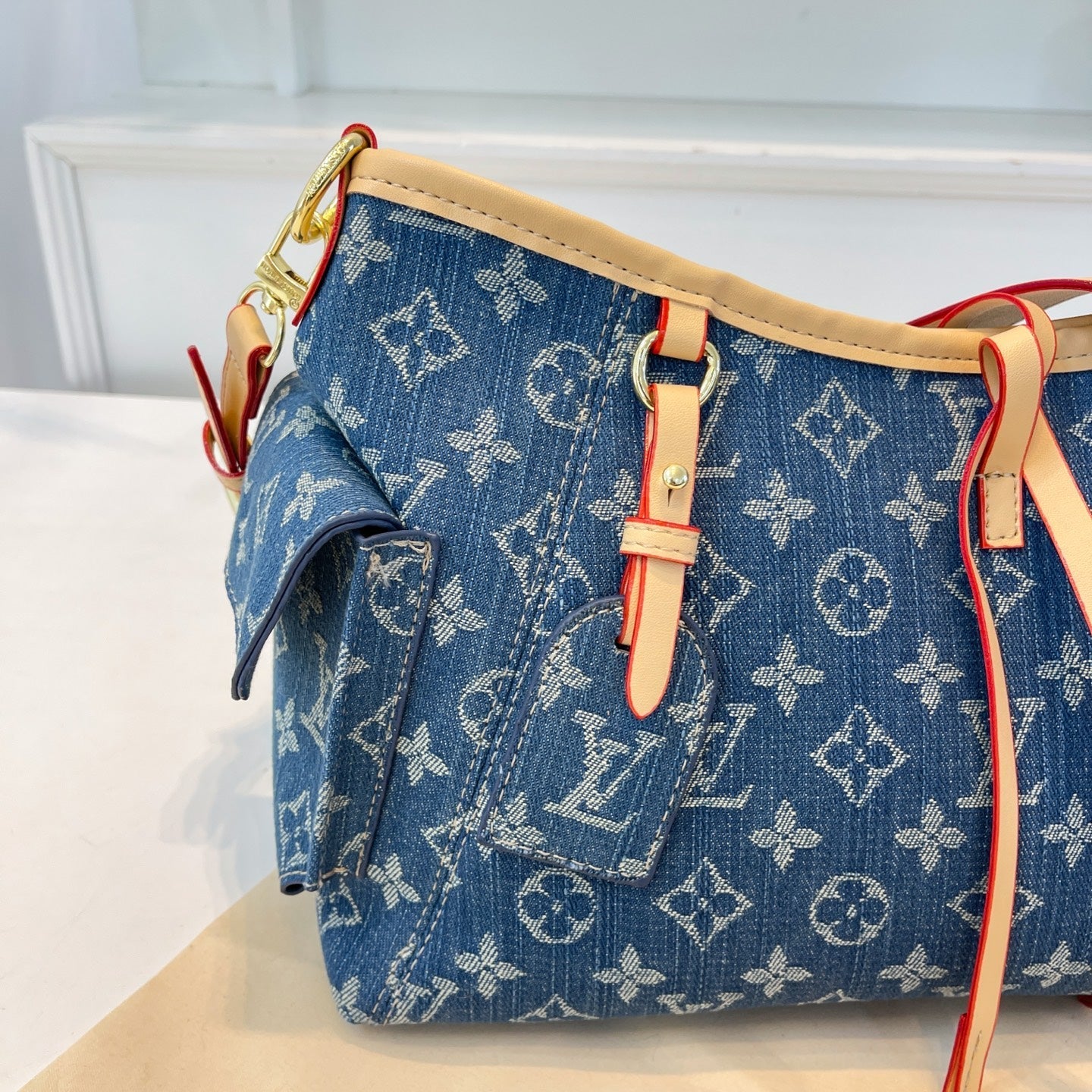 Luxuriöse Denim-Handtasche – Foto 5