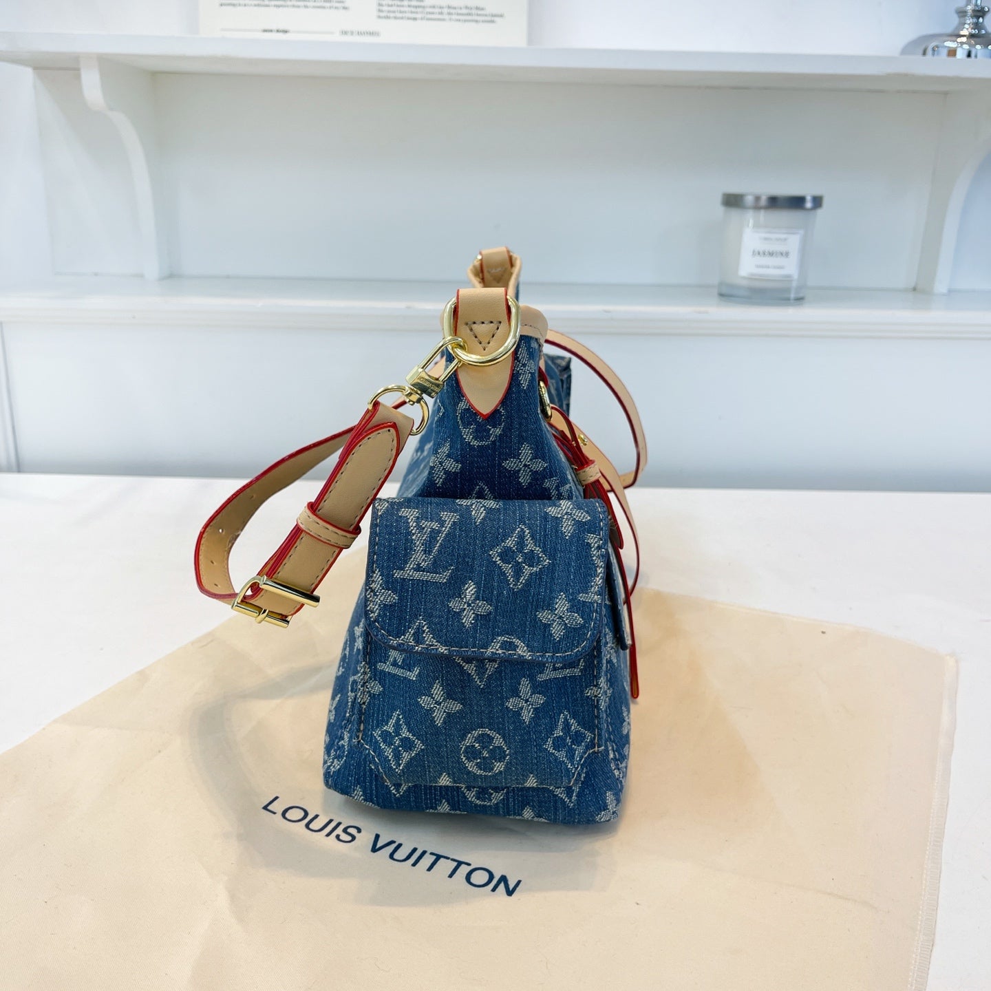 Luxuriöse Denim-Handtasche – Foto 6