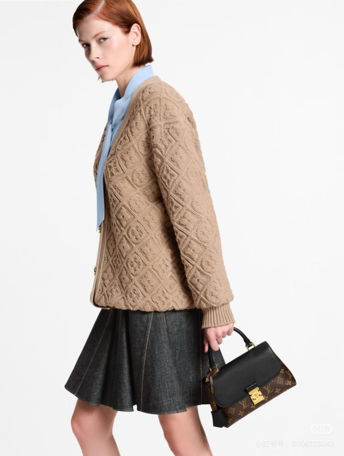 Minimalistische Kurzgriff-Handtasche – Ansicht 3