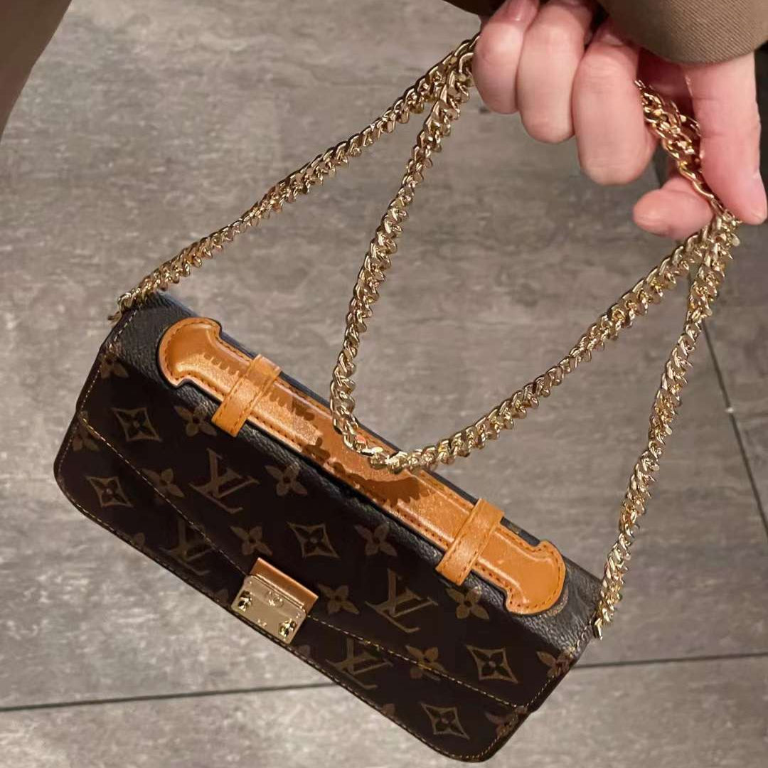 Monogramm Canvas-Handytasche mit Kette