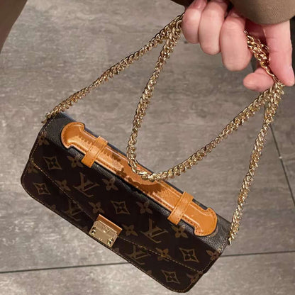 Monogramm Canvas-Handytasche mit Kette