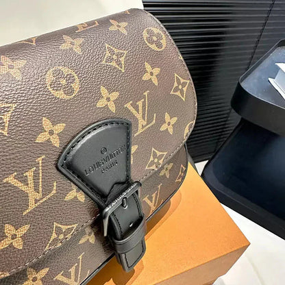 Luxuriöse Monogramm-Ledertasche