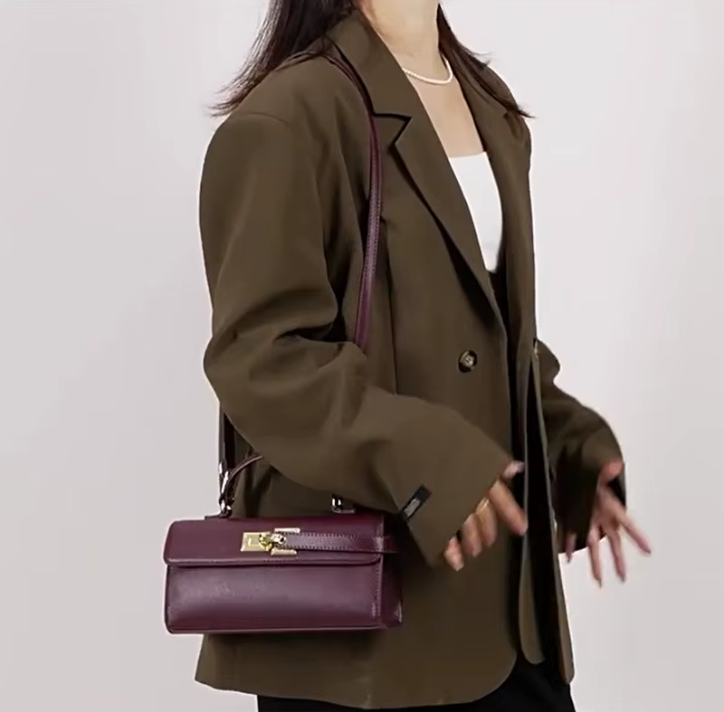 Luxuriöse Lock-Design Tote Bag