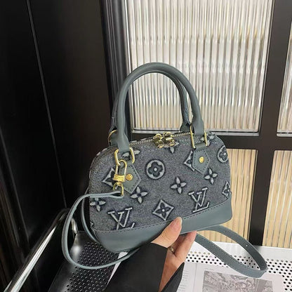 Vintage Denim Mini-Dome-Tasche