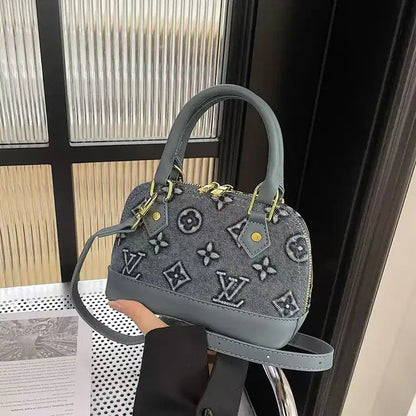 Vintage Denim Mini-Dome-Tasche