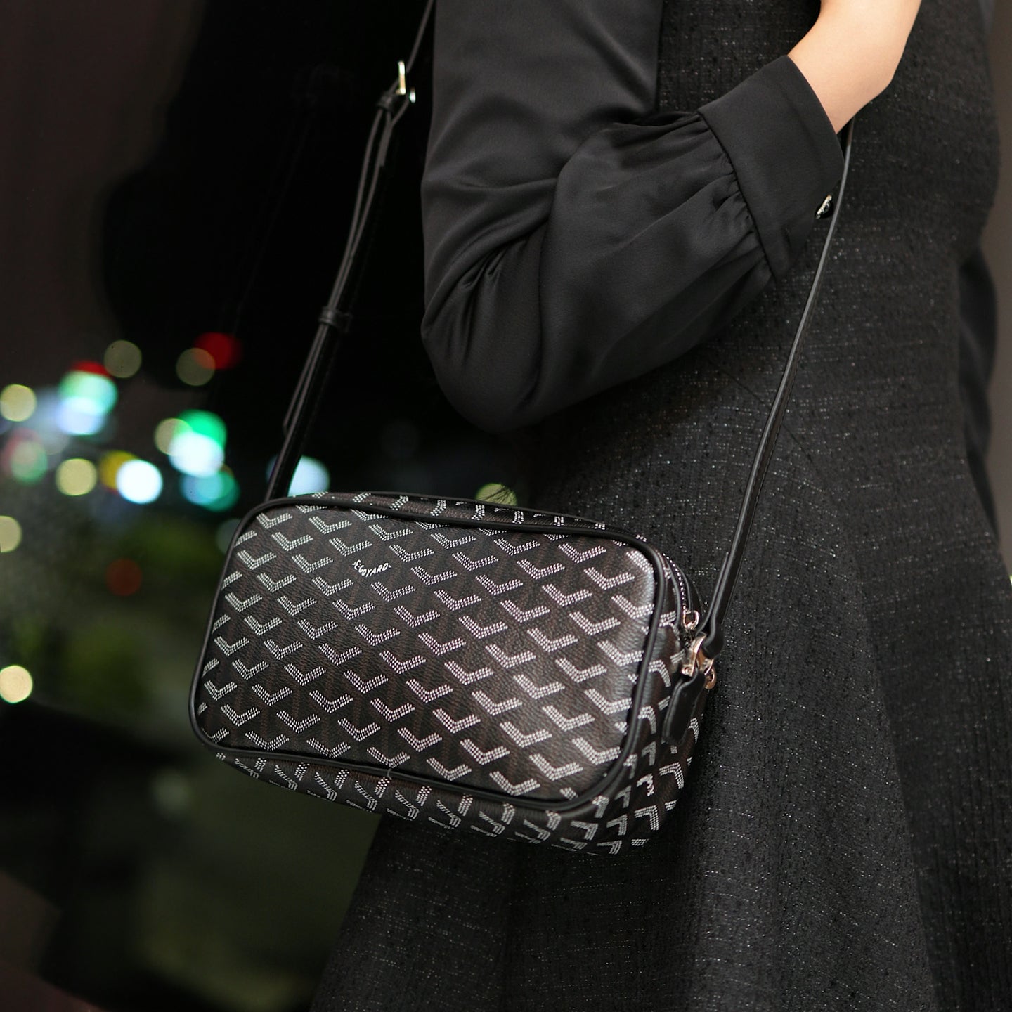 Elegante Monogramm-Crossbody-Handtasche