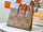Luxuriöse Monogramm-Leder-Tote-Bag