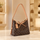 Premium Monogramm-Schultertasche – Geräumige Bucket Bag