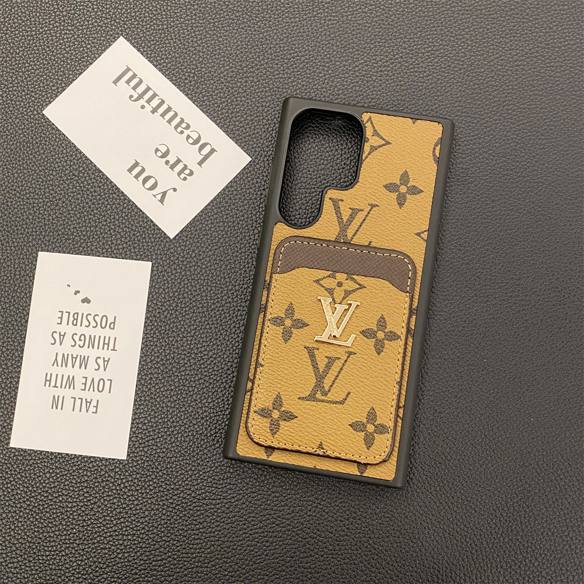 Petite Malle Handyhülle mit Kartenhalter für Samsung Galaxy – Ansicht 3
