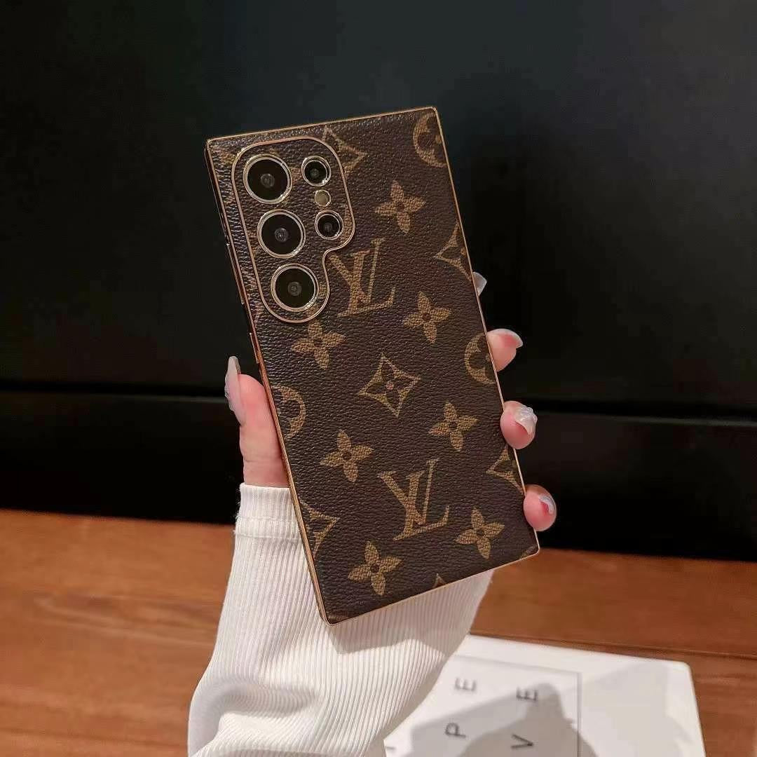 Braune Luxus-Handyhülle für Samsung Galaxy – Ansicht 1