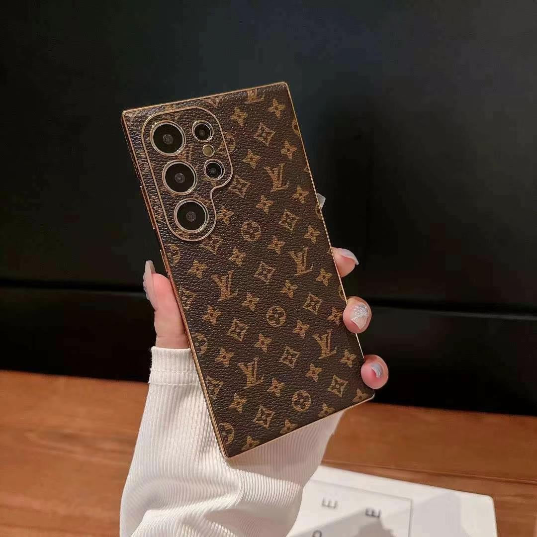 Braune Luxus-Handyhülle für Samsung Galaxy – Ansicht 2