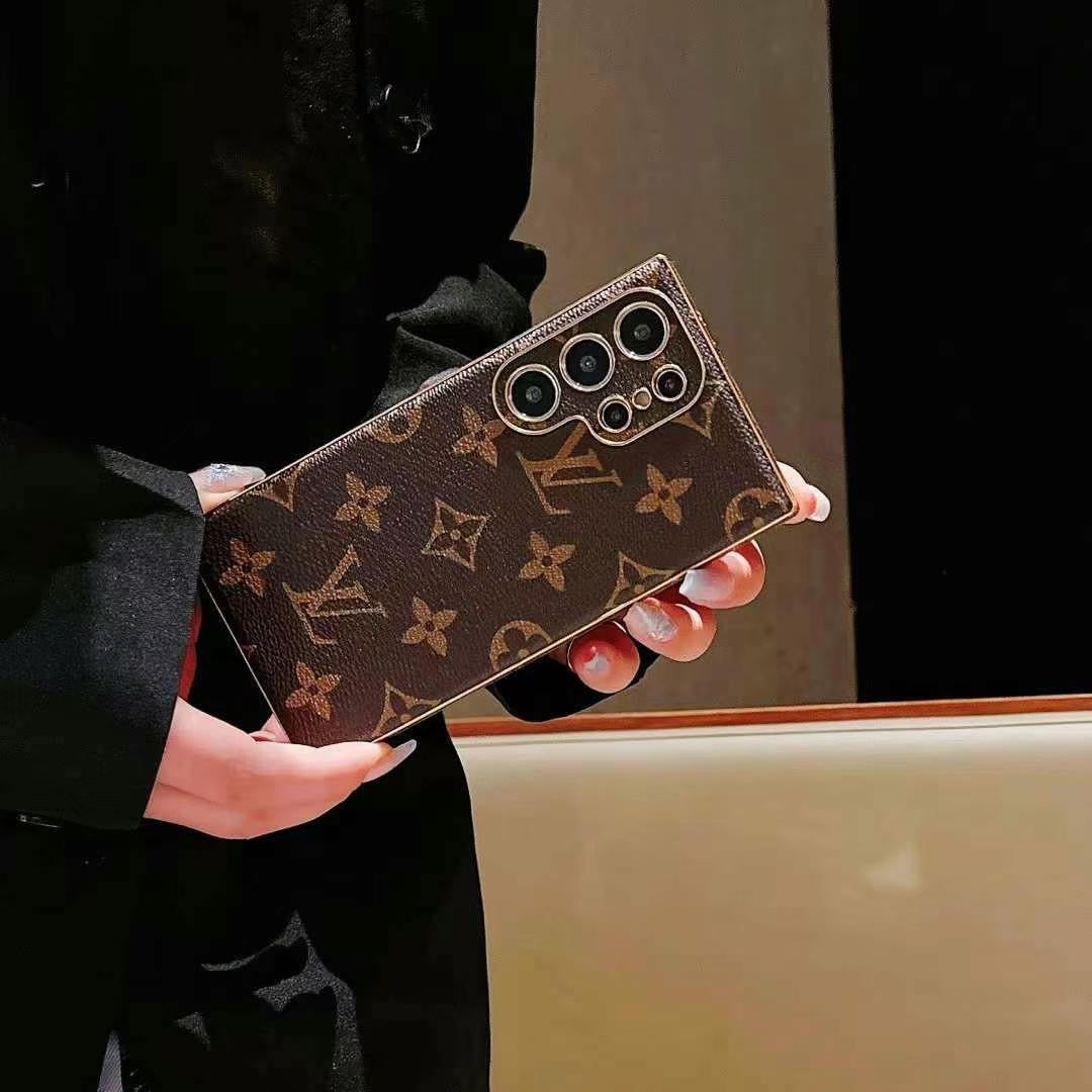 Braune Luxus-Handyhülle für Samsung Galaxy – Ansicht 3