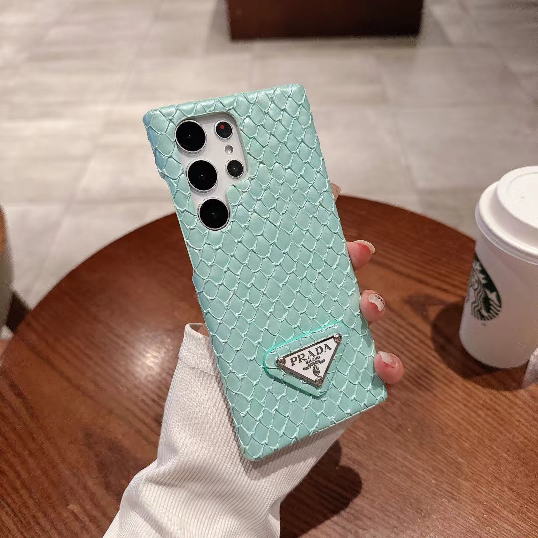 Luxus Handyhülle mit Schlangenprint für Samsung Galaxy – Ansicht 3