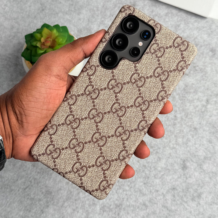 Luxus gemusterte PU-Leder-Handyhülle für Samsung Galaxy – Ansicht 1