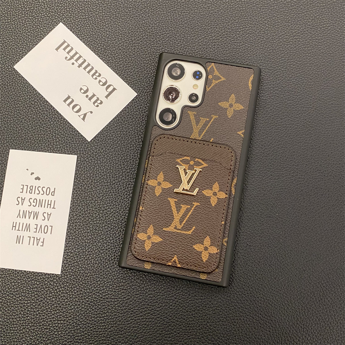 Petite Malle Handyhülle mit Kartenhalter für Samsung Galaxy