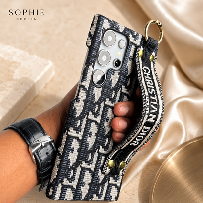 Luxus Belt-Pattern Handyhülle mit Griffband für Samsung Galaxy – Ansicht 3