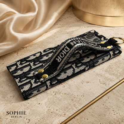 Luxus Belt-Pattern Handyhülle mit Griffband für Samsung Galaxy – Ansicht 7