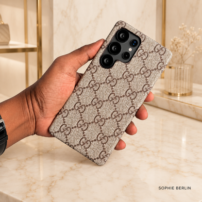 Luxus gemusterte PU-Leder-Handyhülle für Samsung Galaxy – Sophie Berlin