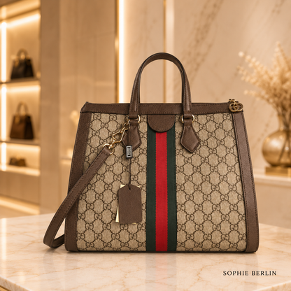 Prestige Medium Tote – Vooraanzicht met schouderband