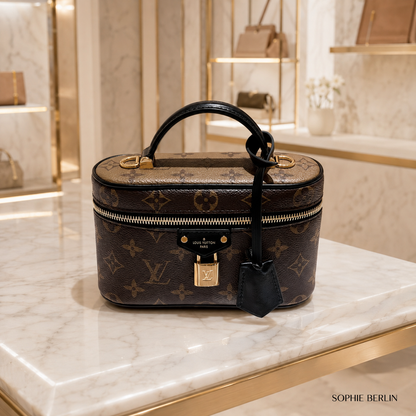 Vintage Box Handtasche Braun Perspektive – Sophie Berlin